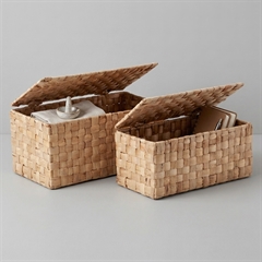 Fletkurve med låg: Dixie kurvesæt i vandhyacint - Boxdelux